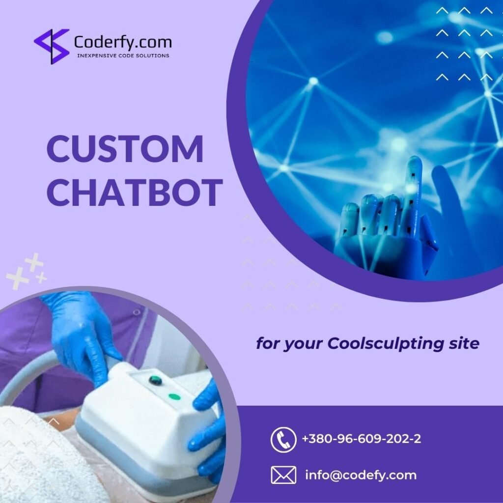 Custom chatbot for Coolsculpting site, Coderfy