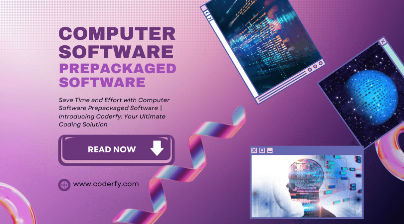 computer software prepackaged software