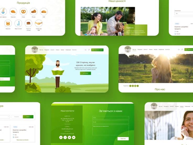 50 pages of website design for company