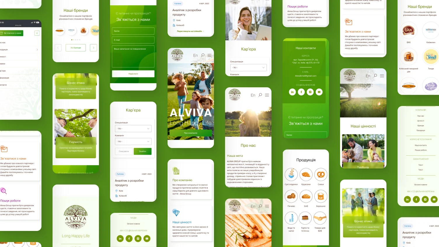 Alviva's website design for company by Coderfy