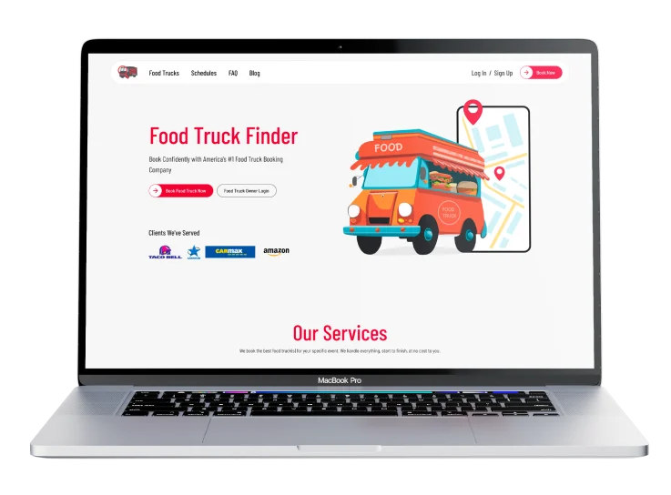 Web Application Development for Food Truck Booking Main