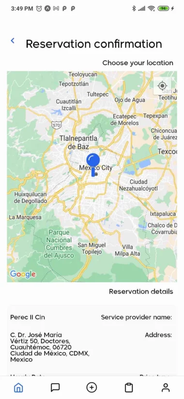 development of Mobile Apps screen