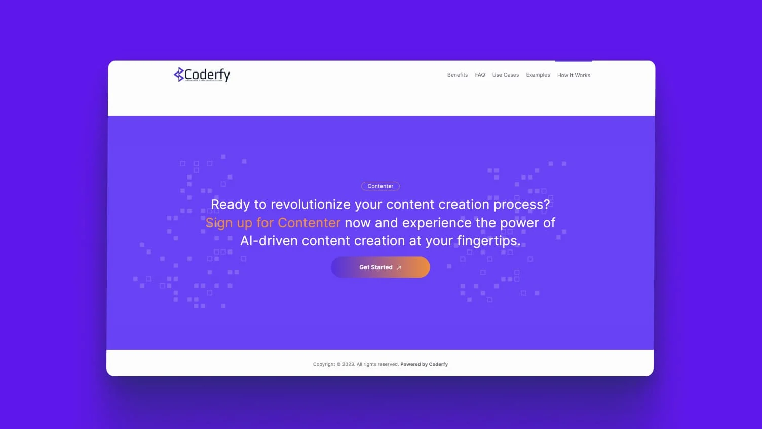 Web application with AI in early 2023
