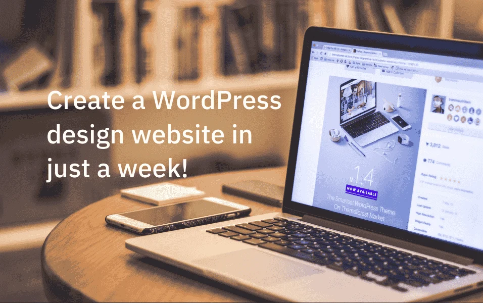 WordPress design website just in a week