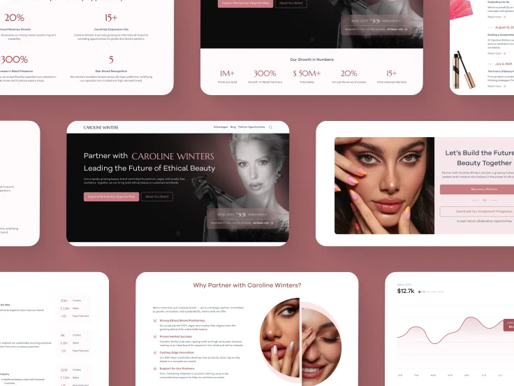 building website for business Caroline Winters