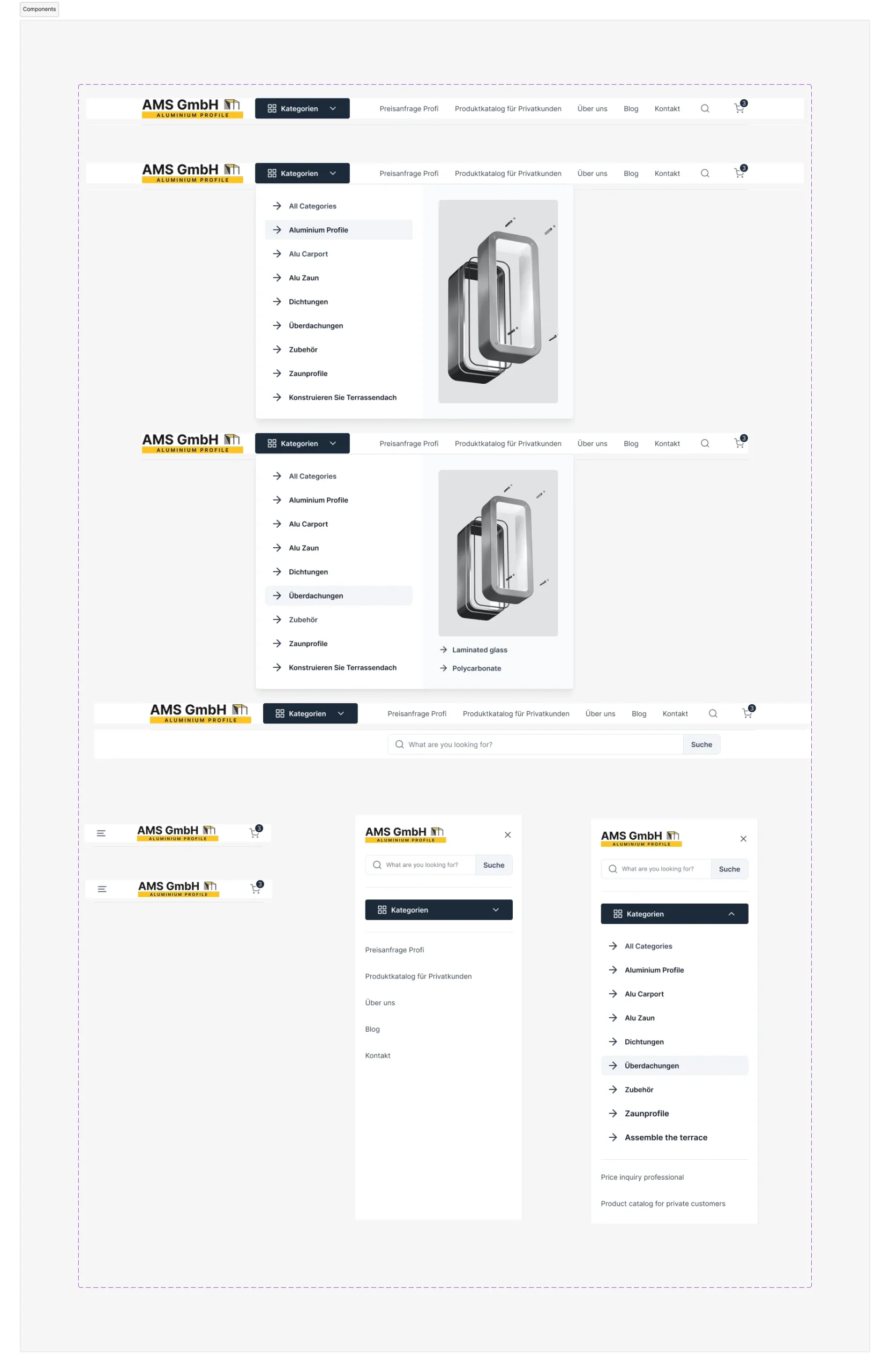 Website redesign services components