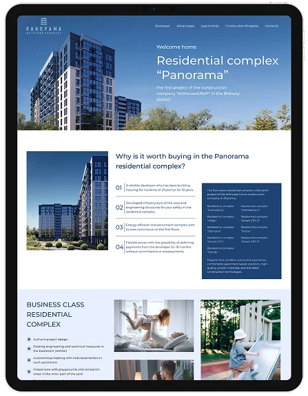 Building a real estate website hero section