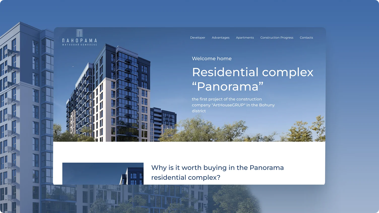 Building a real estate website with the custom style