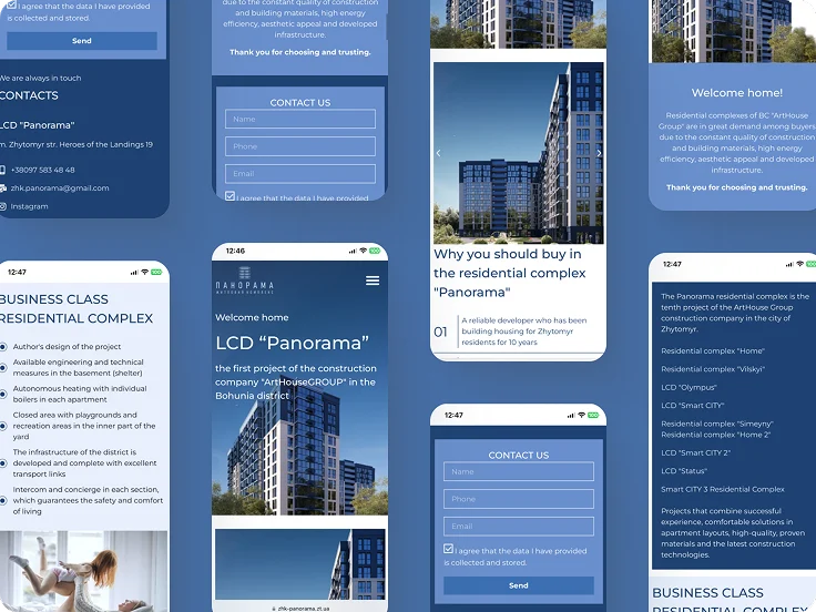 Building a real estate website with mobile-first approach