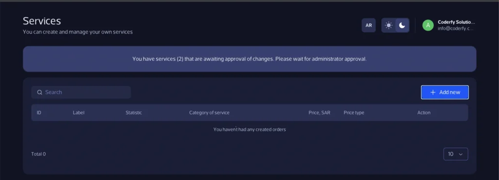 Mobile Marketplace App - Providers core