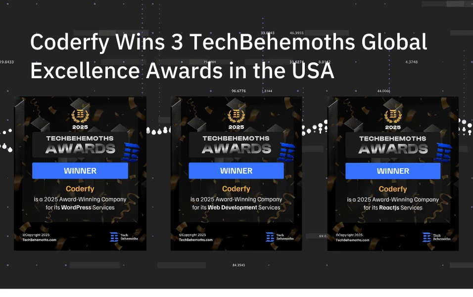 Secure Fintech Engineering: Coderfy Wins 3 TechBehemoths Global Excellence Awards in the USA